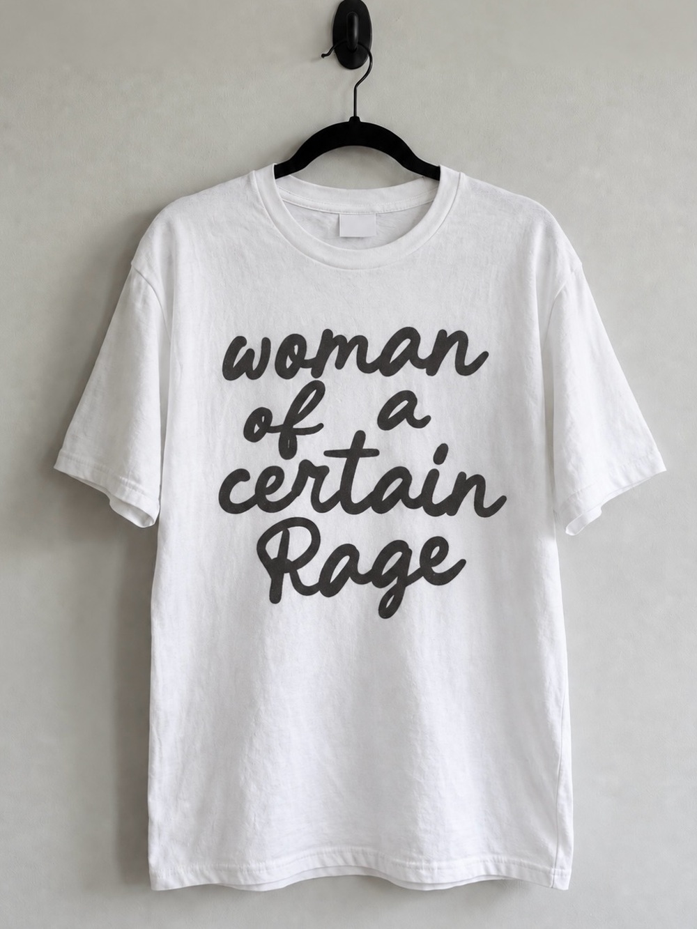 Woman Of A Certain Rage Minimalist Edgy Aesthetic Statement Womens Graphic Tee